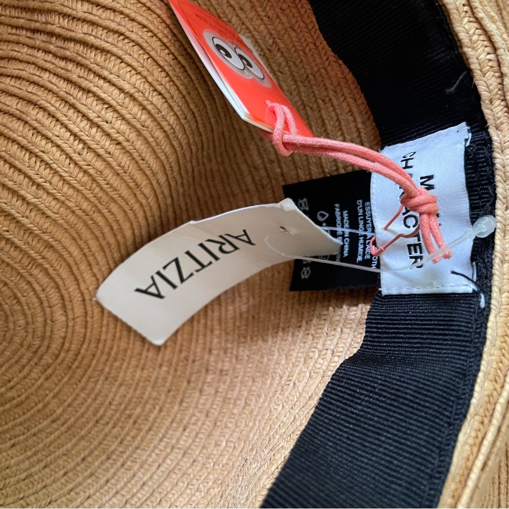 Nwt Aritzia Main Character Straw Beach Hat View 6